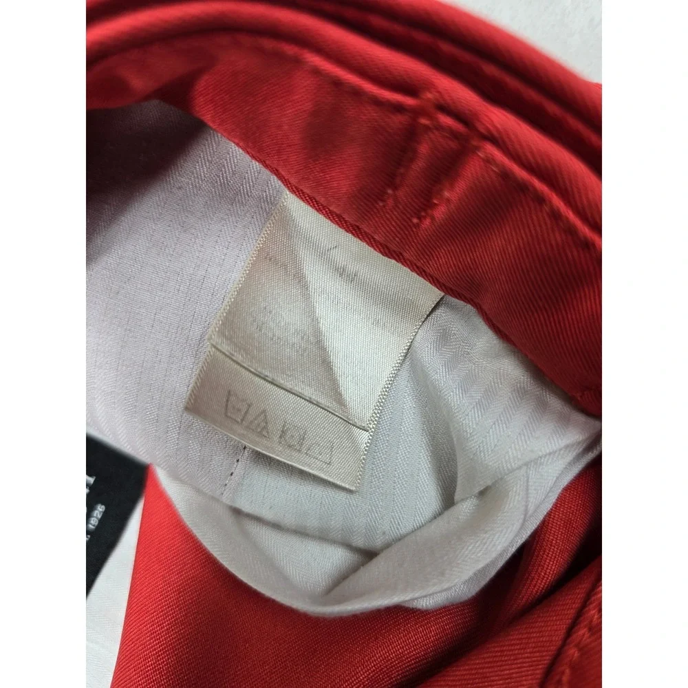 Haggar Dress Shorts Mens 44 Red Polyester Flat Front Classic Golf Casual‎